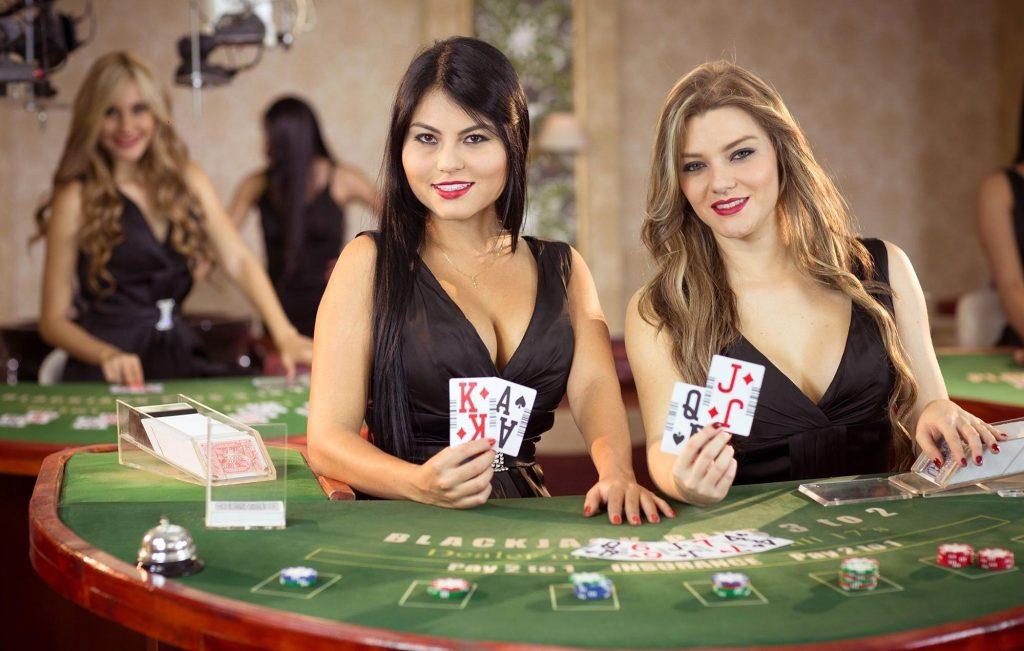 croupier in the casino